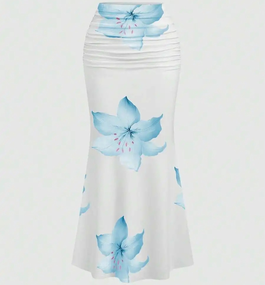 Summer Clothing For 70 Year Old Woman - Women's Fashionable Long Skirt Bodycon Midi