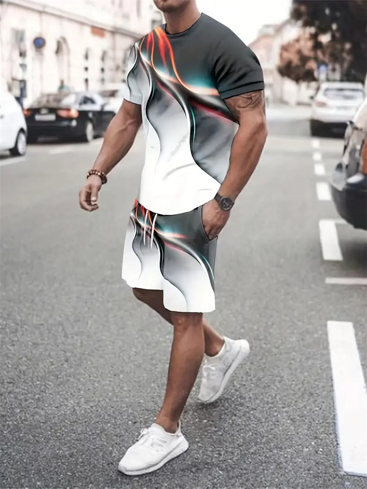 Men Women Gradient Texture T-s - Summer Clothing Cheap recension och pris