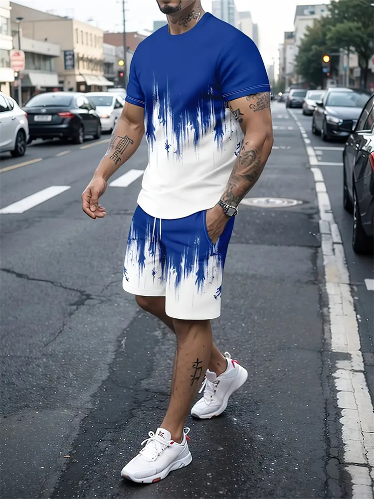 Men Women Gradient Texture T-s - Summer Clothing Cheap recension och pris