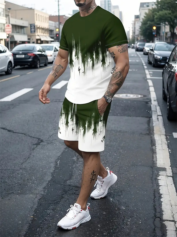 Men Women Gradient Texture T-s - Summer Clothing Cheap recension och pris