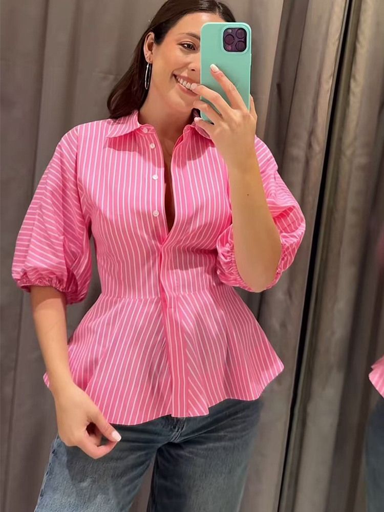 TFMLN Women Striped Shirts Sli - Summer Clothing For Teens recension och pris
