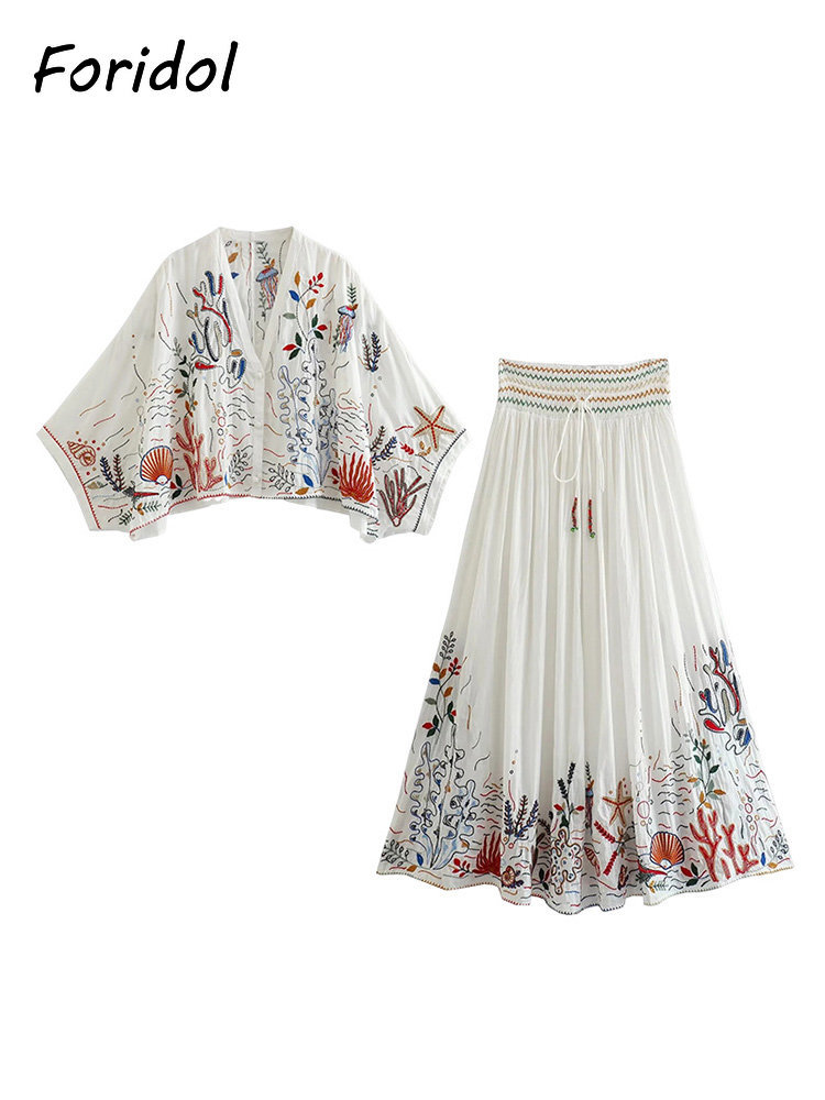 Foridol Marine Organism Embroi - Summer Clothing Women Sale recension och pris