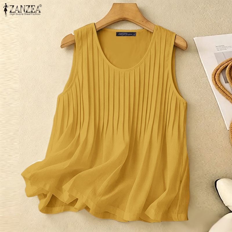 ZANZEA Woman Summer Pintuck Ta - Summer Clothing Plus recension och pris