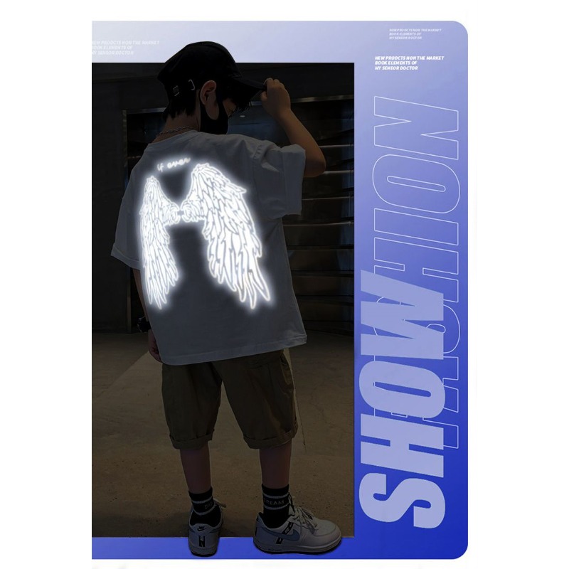 Youth Reflective Wings T Shirt - Summer Clothing For Teens recension och pris