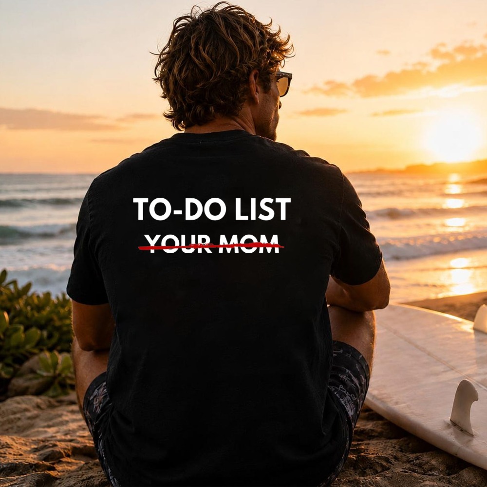 Funny To Do List Your Mom T Sh - Summer Clothing List recension och pris