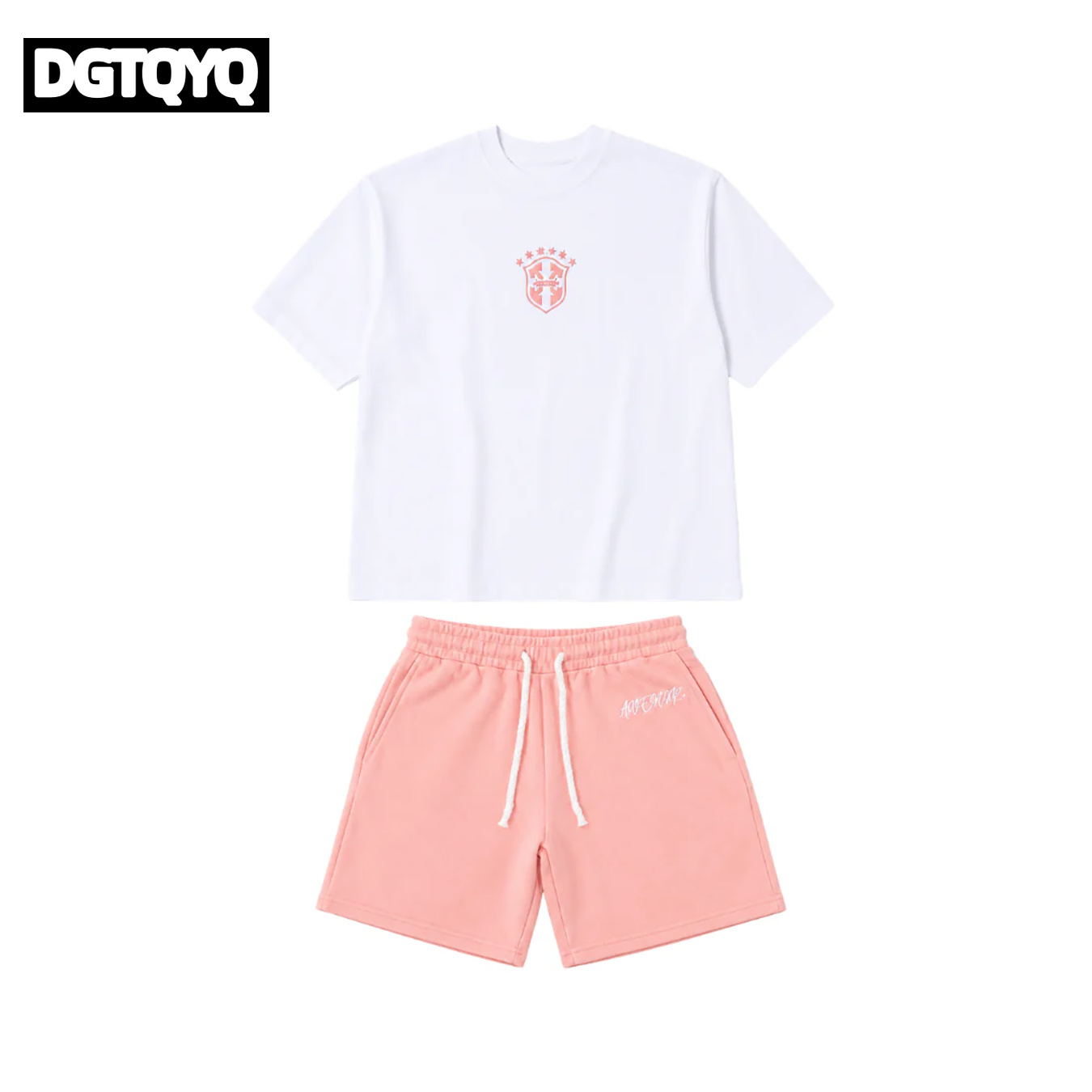Man's Summer New Pink Embroide - Summer Clothing Cheap recension och pris