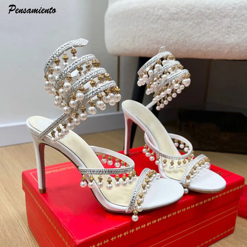Luxury Rhinestones Pearls Tass - Summer Clothing Elegant recension och pris