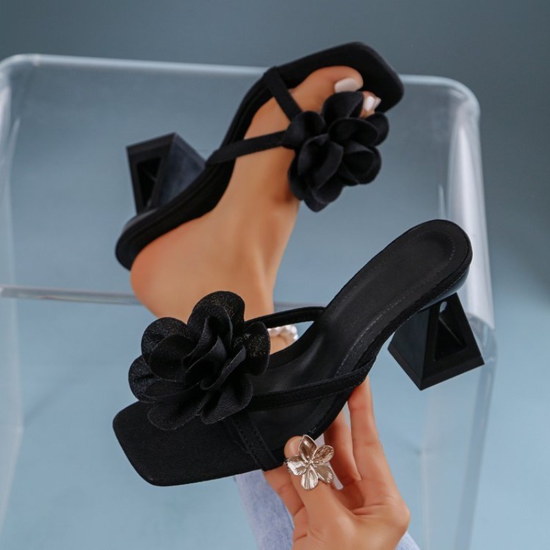 Womens 3D Flower Decor Sandals - Summer Clothing Elegant recension och pris