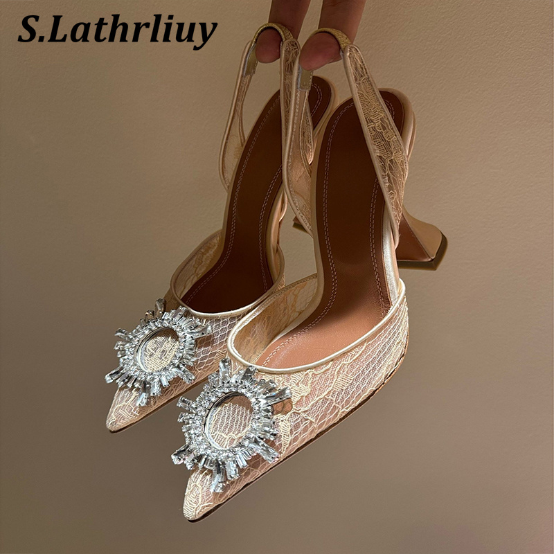 Sandals Rhinestone Flower Poin - Summer Clothing Elegant recension och pris