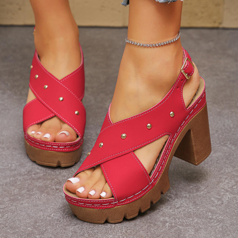 Vintage Super High Heel Cross  - Summer Clothing Elegant recension och pris