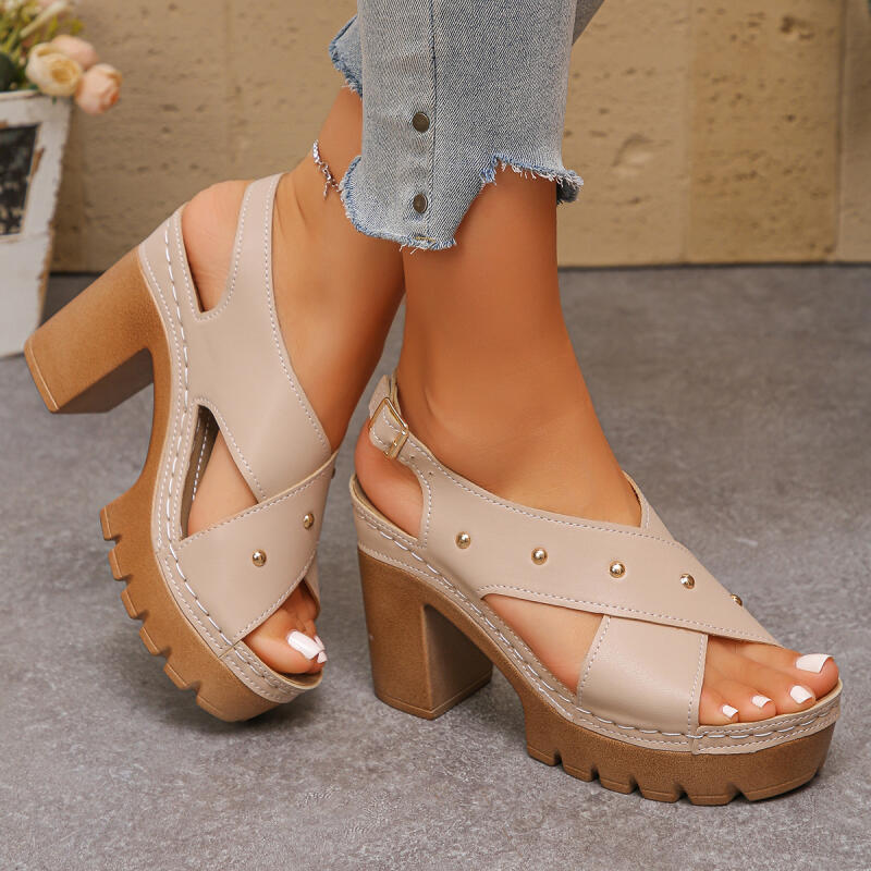 Vintage Super High Heel Cross  - Summer Clothing Elegant recension och pris