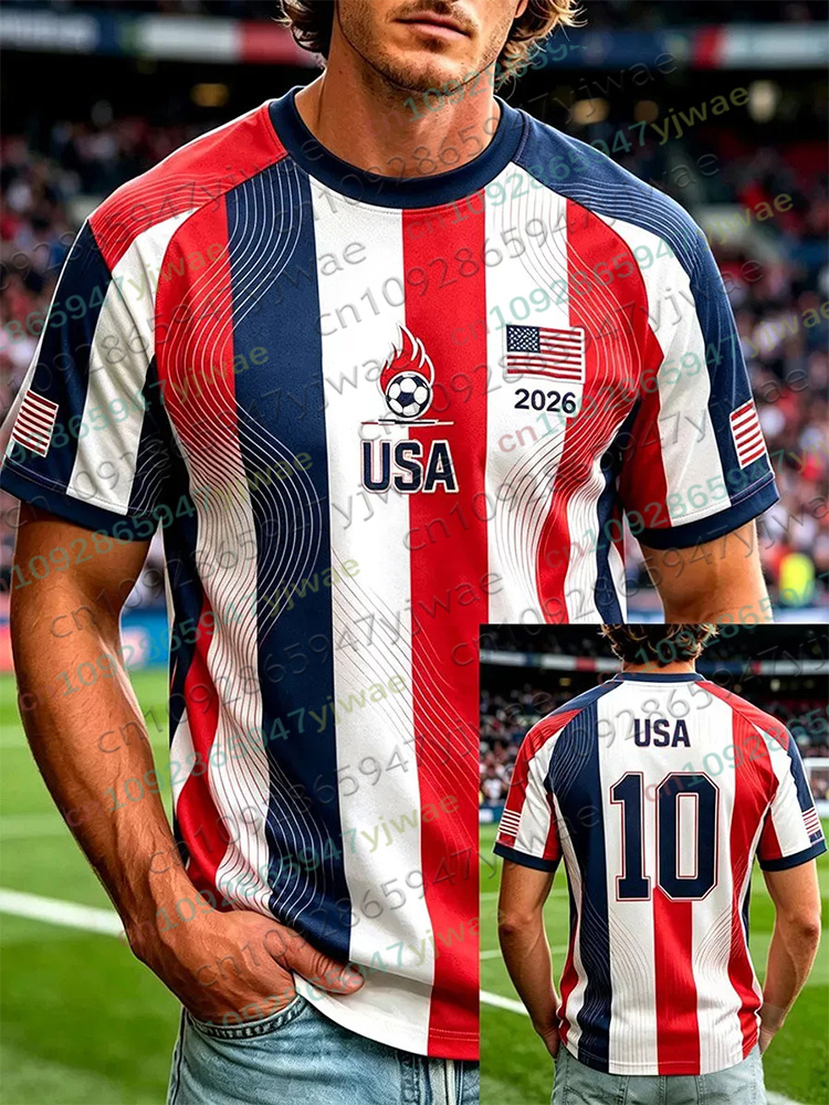 2026 America Soccer Jersey for - Summer Clothing For Teens recension och pris